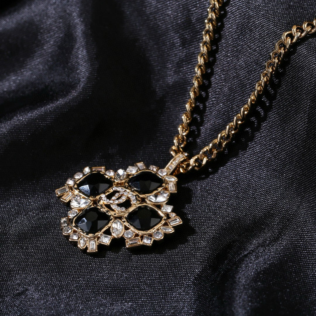 Martin Graham pendant necklace in polished metal-tone – main product view