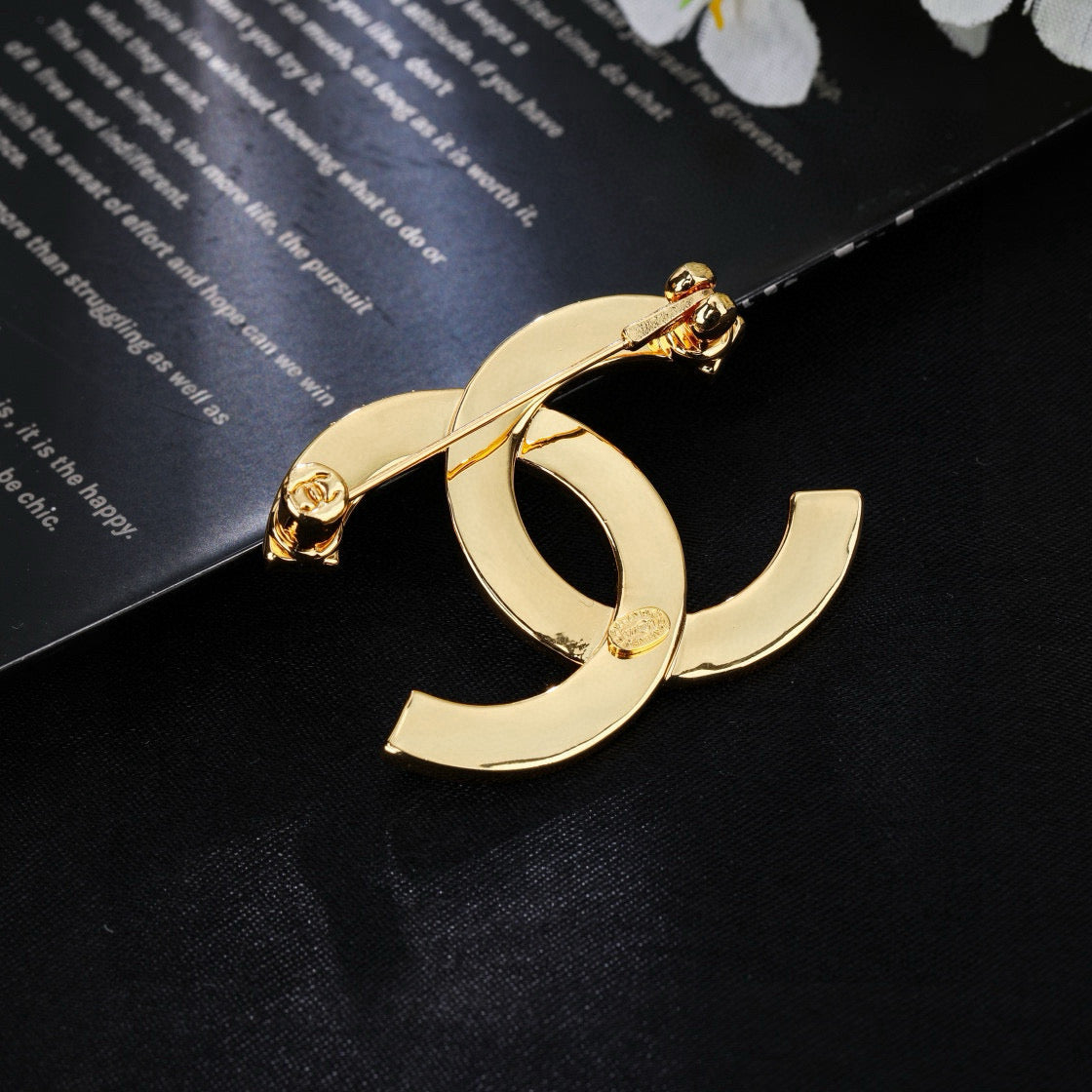 Martin Graham brooch in polished metal-tone – main product view
