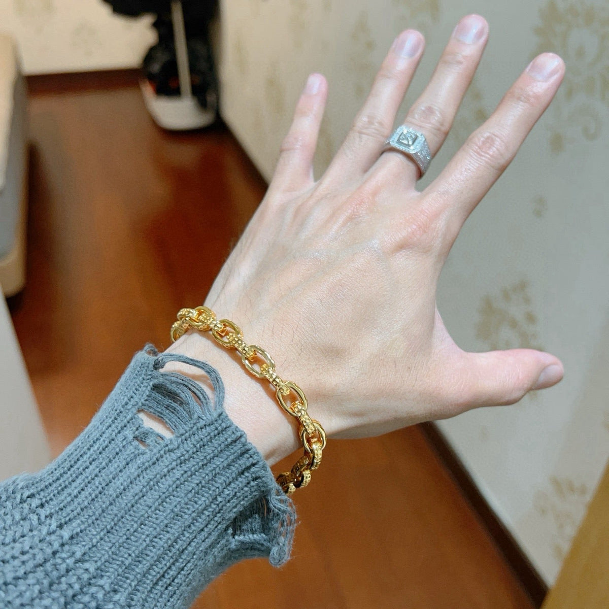Martin Graham bracelet in polished metal-tone – main product view