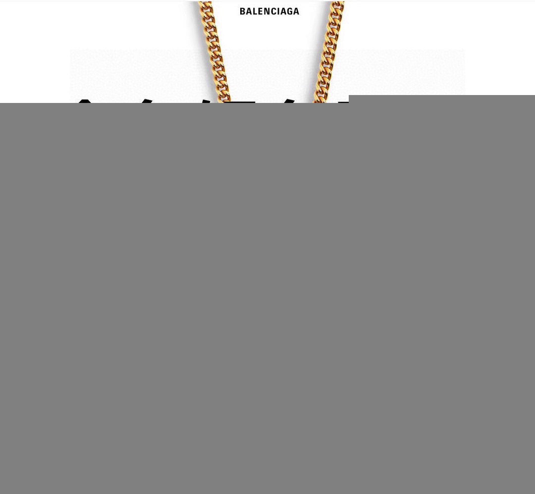 Martin Graham pendant necklace in polished metal-tone – front product view