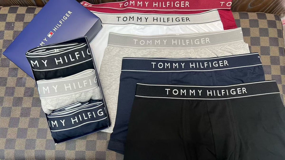 Tommy Hilfiger Logo Waistbands Men's Boxer Briefs - 3-Piece Box