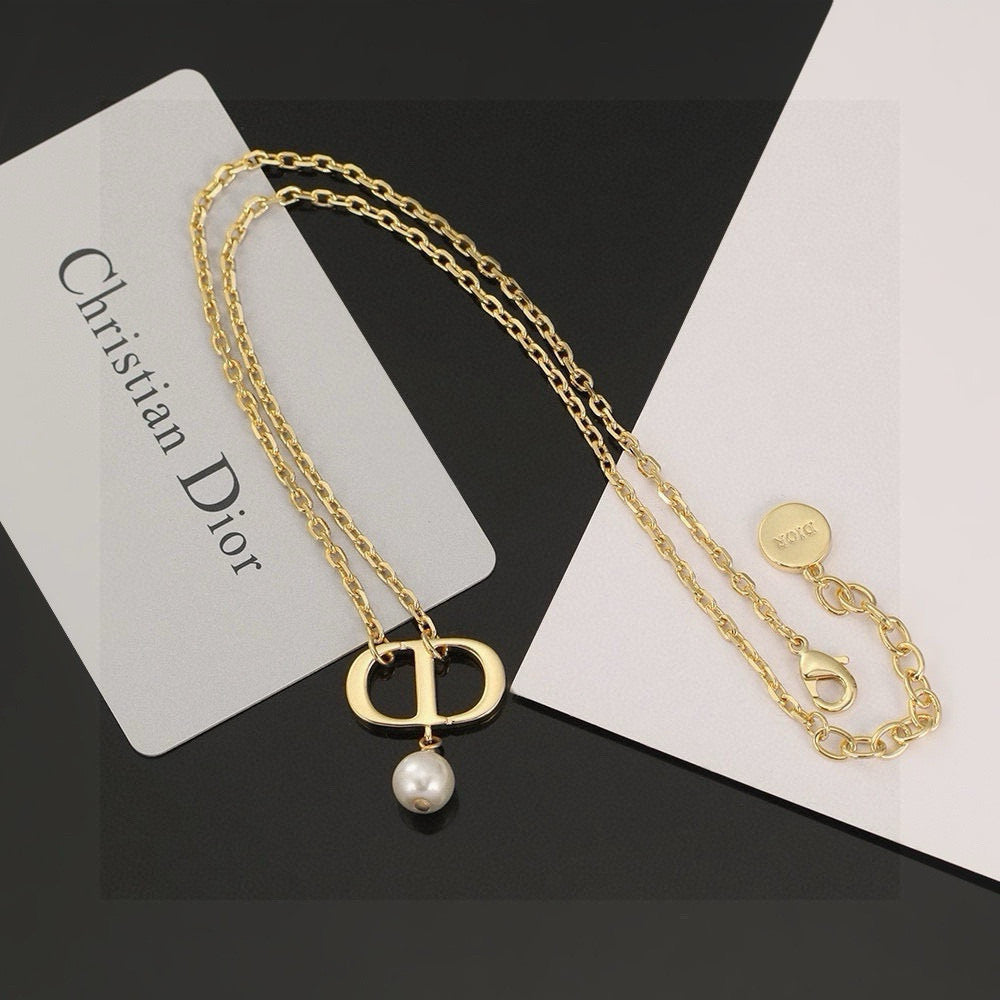 Martin Graham pendant necklace in polished metal-tone – main product view