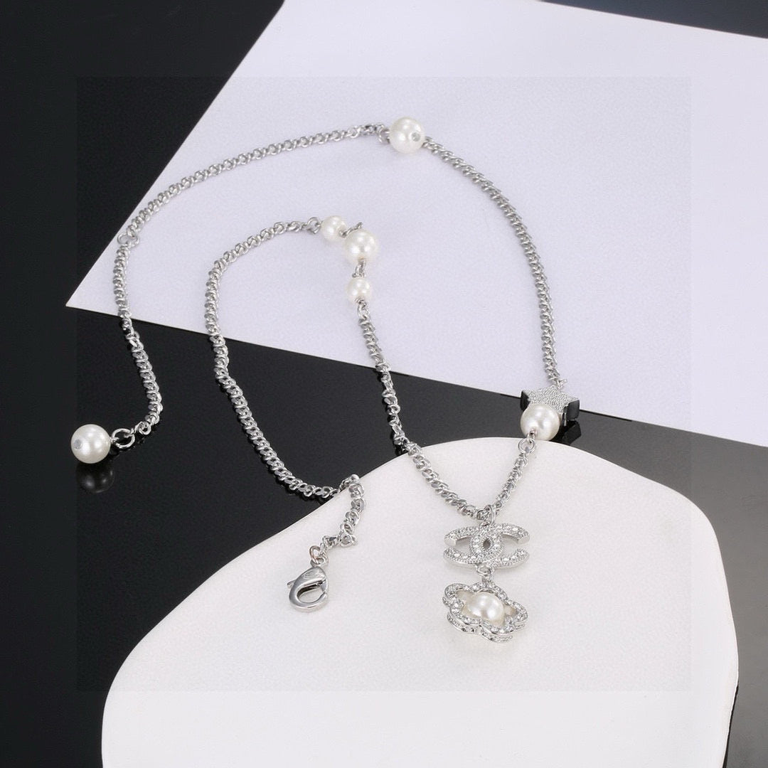 Martin Graham pendant necklace in polished metal-tone – main product view