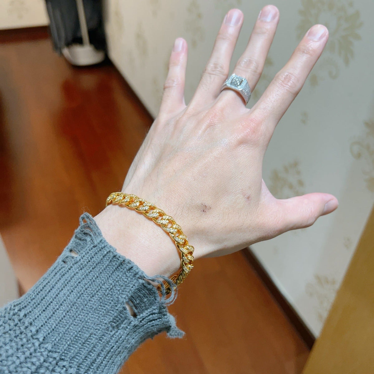 Martin Graham bracelet in polished metal-tone – main product view
