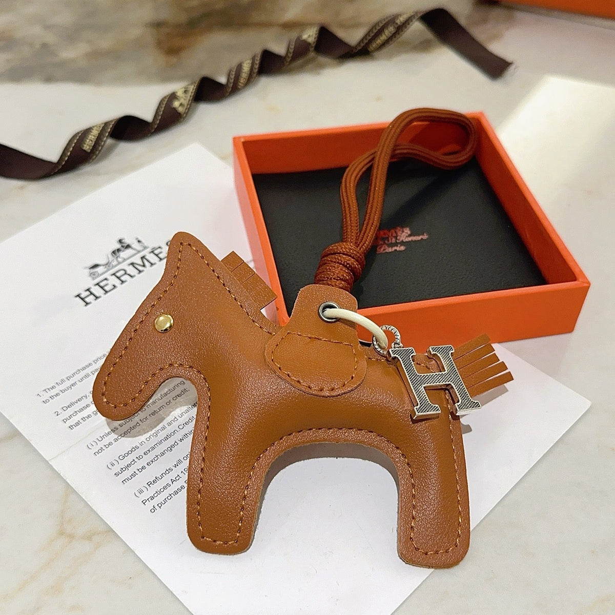 Martin Graham keychain in polished metal-tone – main product view