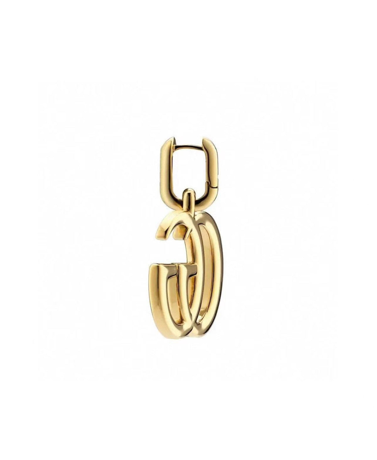 Martin Graham stud earrings in polished metal-tone – side detail