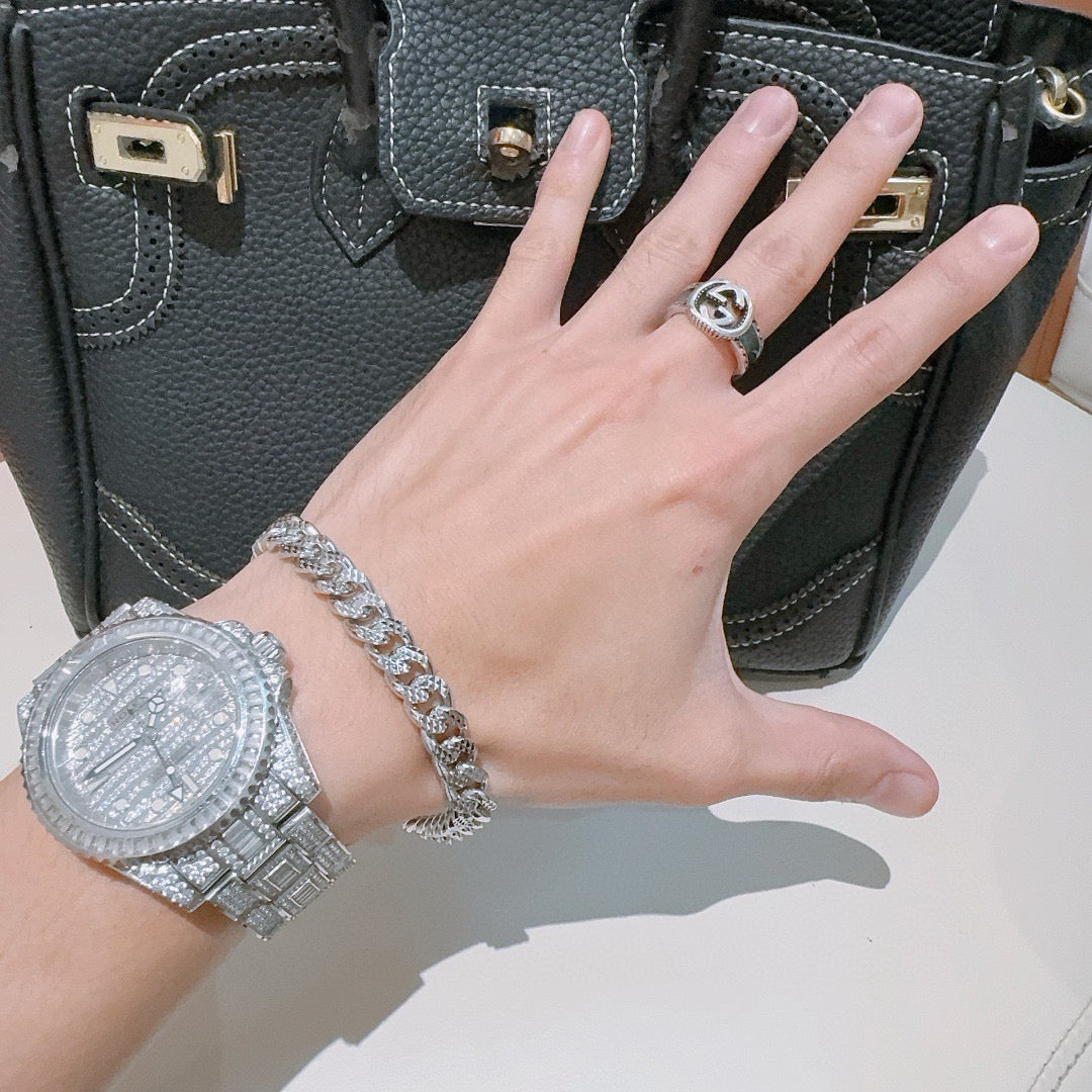 Martin Graham bracelet in polished metal-tone – main product view