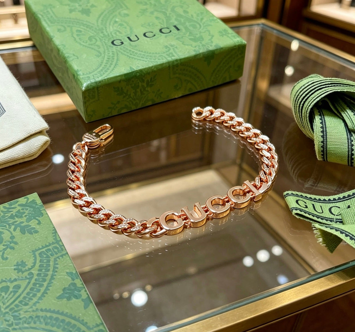 Martin Graham bracelet in polished metal-tone – close-up detail
