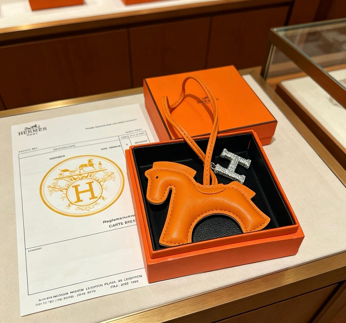 Martin Graham keychain in polished metal-tone – main product view