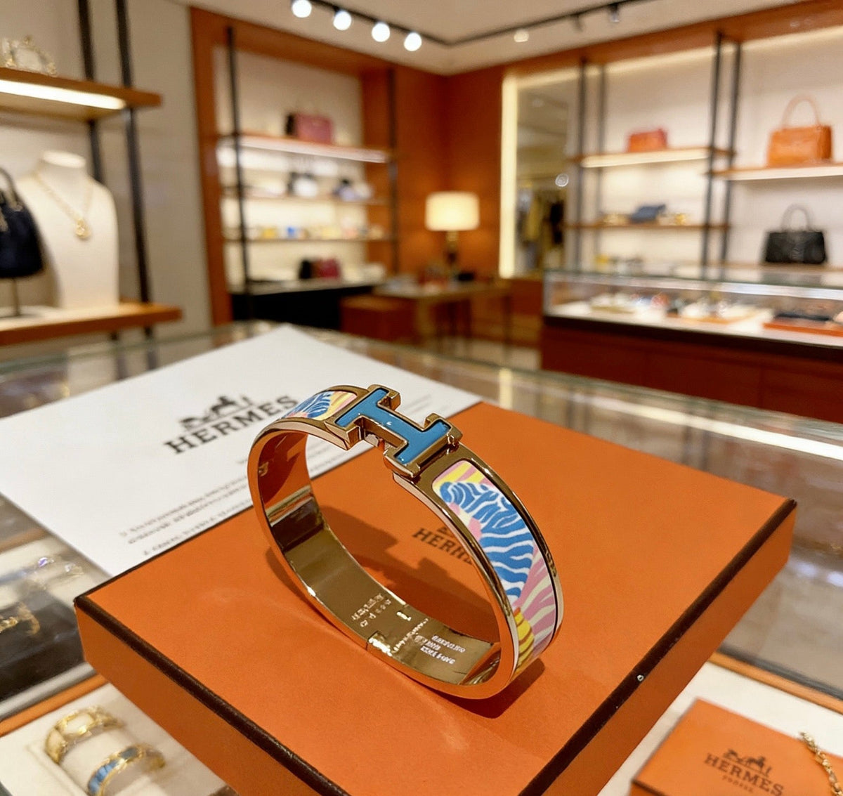 Martin Graham bangle in polished metal-tone – main product view