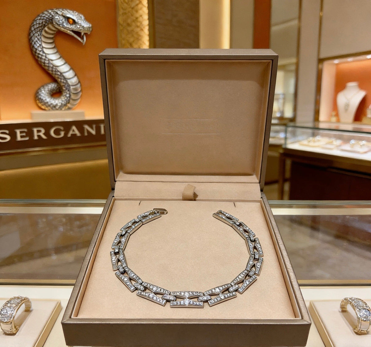 Martin Graham ring in polished metal-tone – front product view