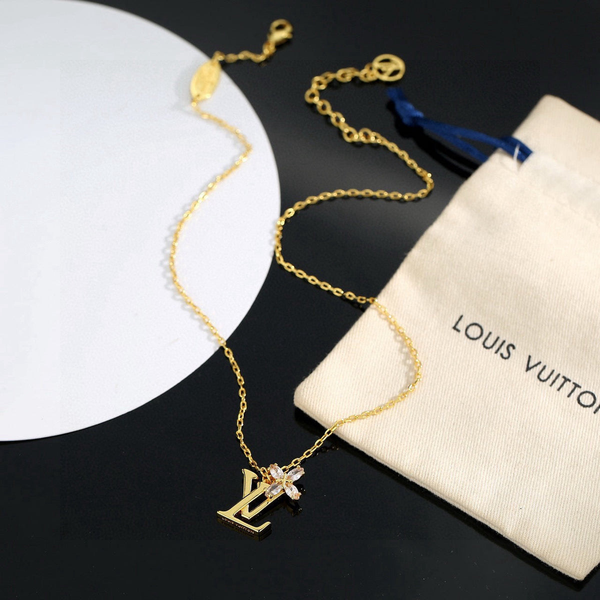 Martin Graham pendant necklace in polished metal-tone – main product view