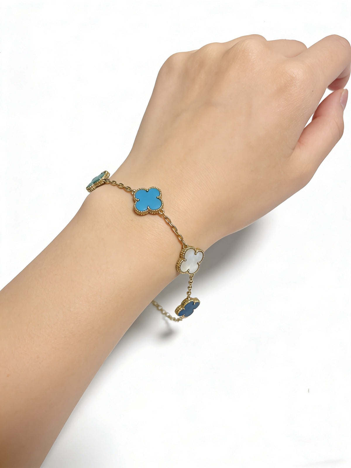 Martin Graham bracelet in polished metal-tone – styled product view