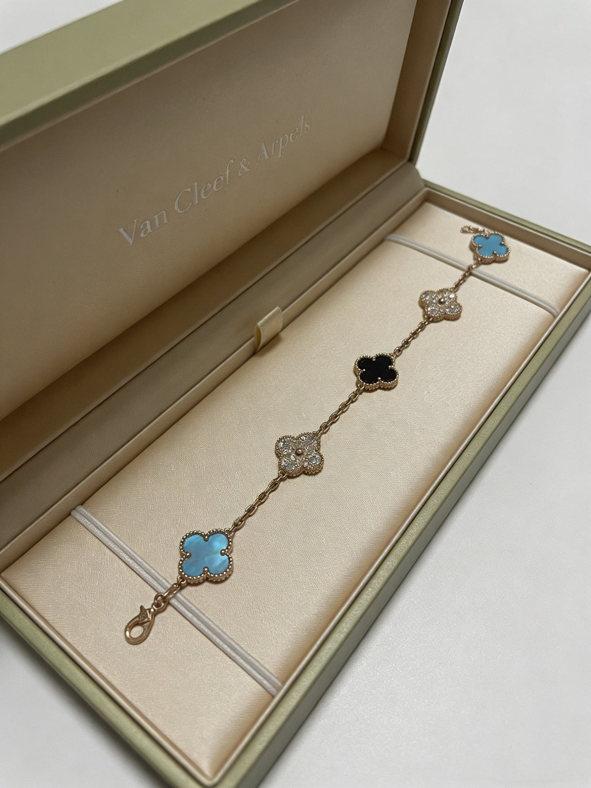 Martin Graham bracelet in polished metal-tone – styled product view