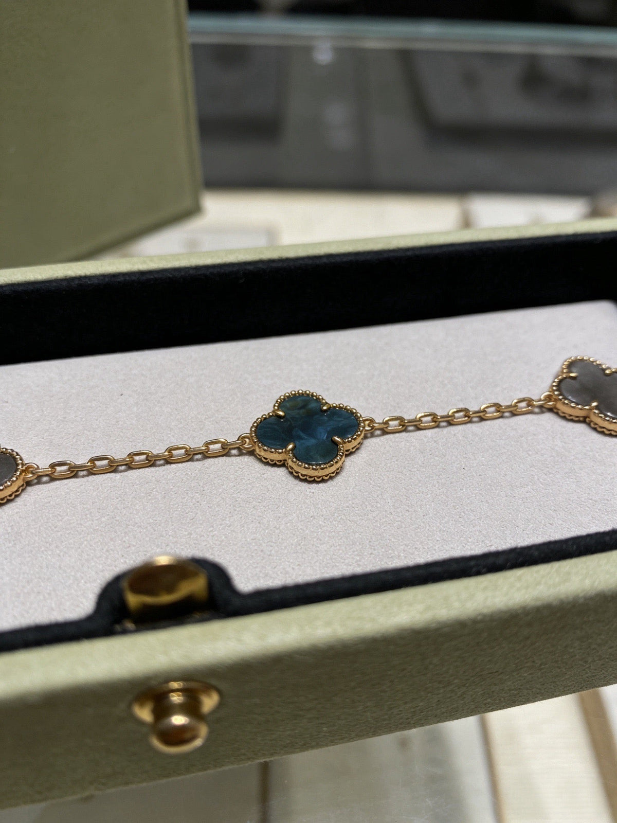 Martin Graham bracelet in polished metal-tone – close-up detail