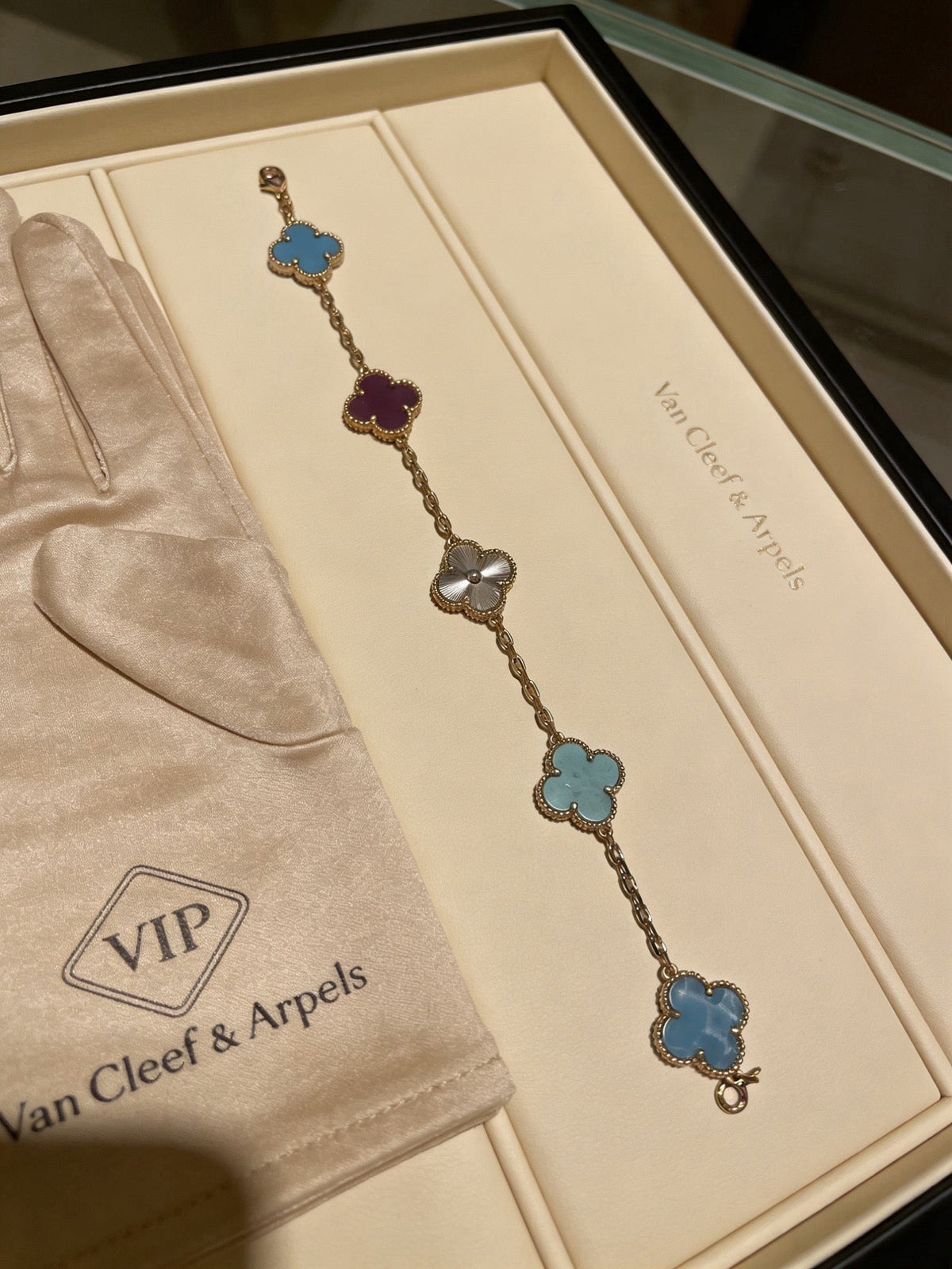 Martin Graham bracelet in polished metal-tone – front product view