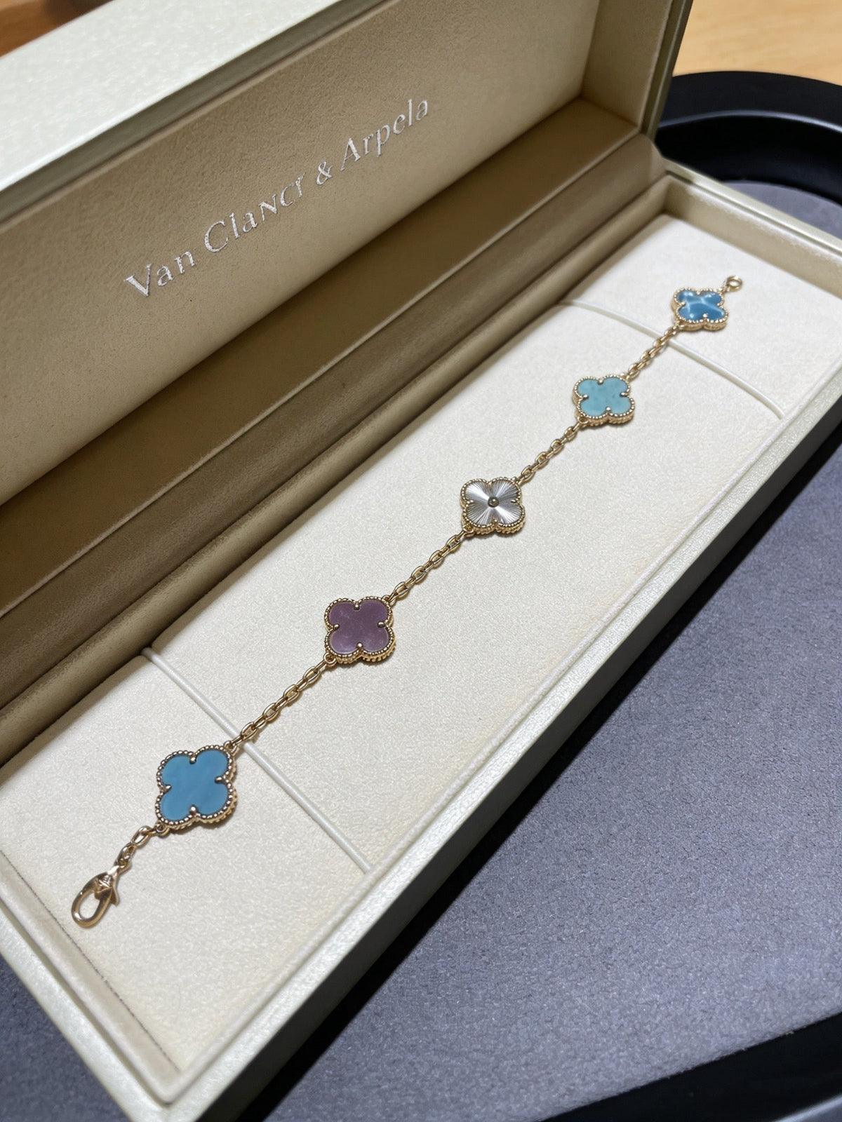 Martin Graham bracelet in polished metal-tone – front product view