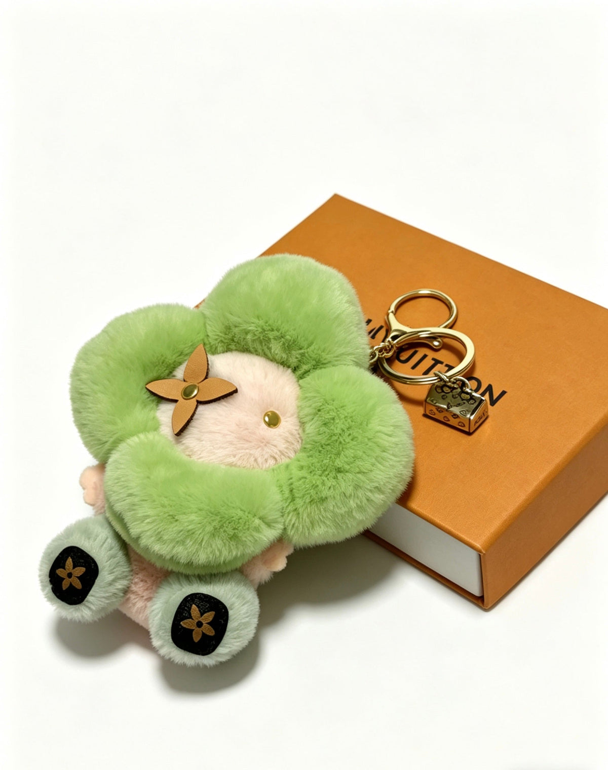 Martin Graham keychain in polished metal-tone – front product view