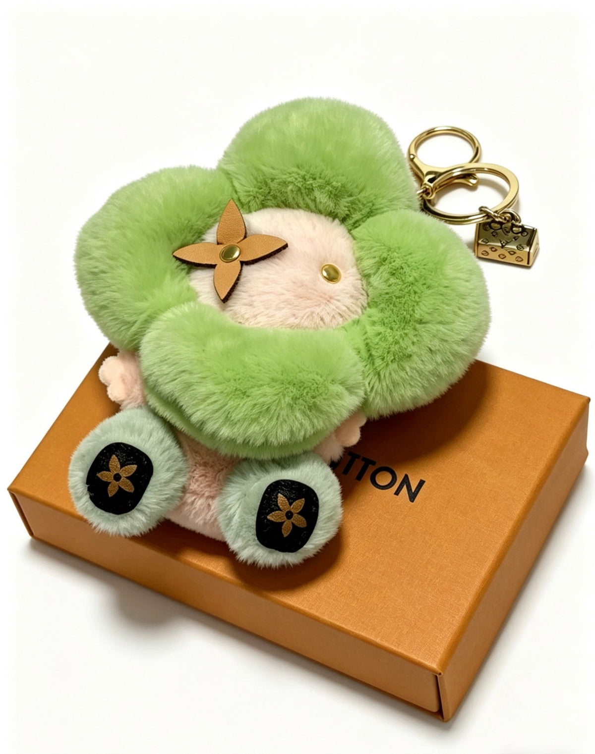 Martin Graham keychain in polished metal-tone – detail view
