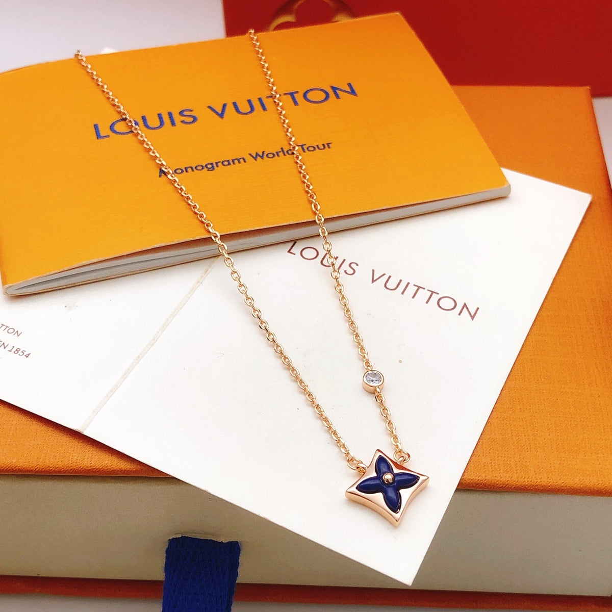 Martin Graham pendant necklace in polished metal-tone – front product view