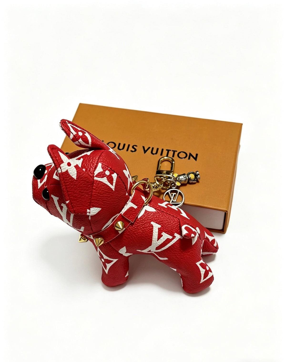Martin Graham keychain in polished metal-tone – detail view