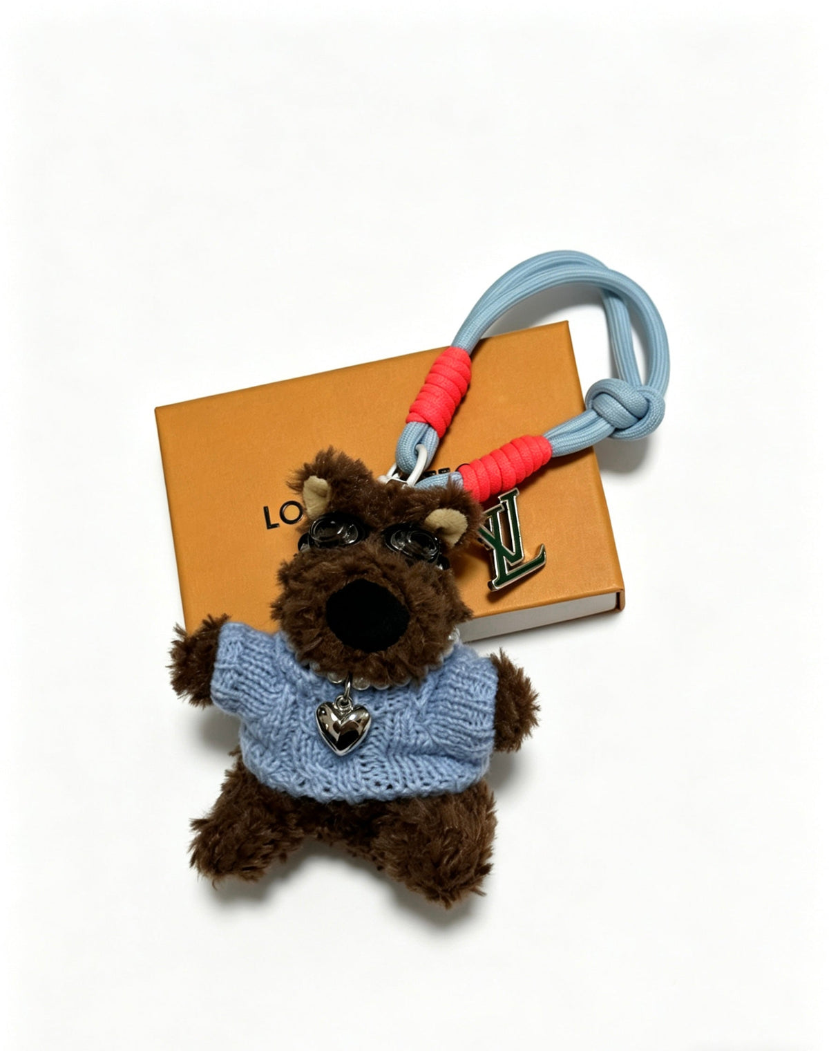 Martin Graham keychain in polished metal-tone – front product view