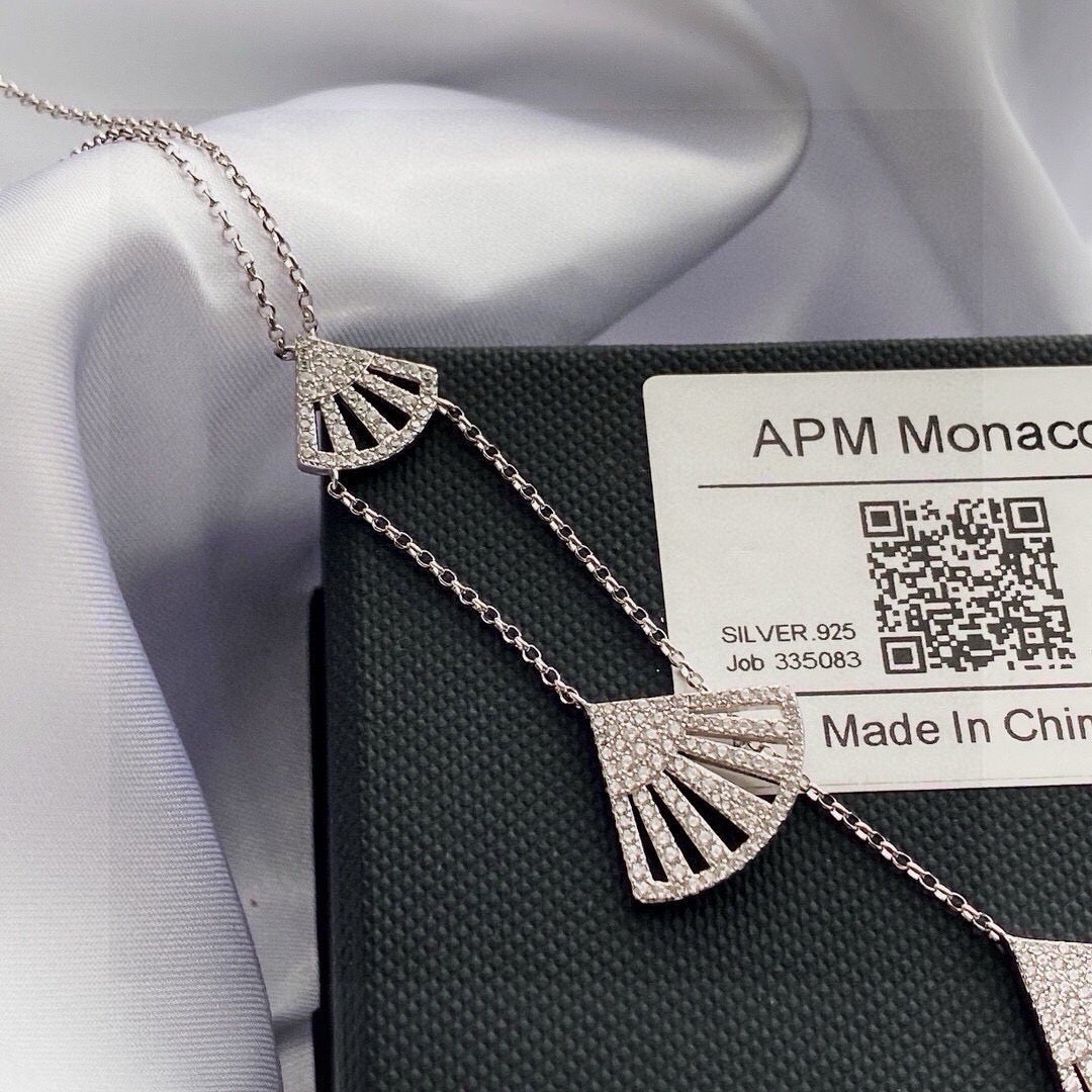 Martin Graham pendant necklace in polished metal-tone – front view