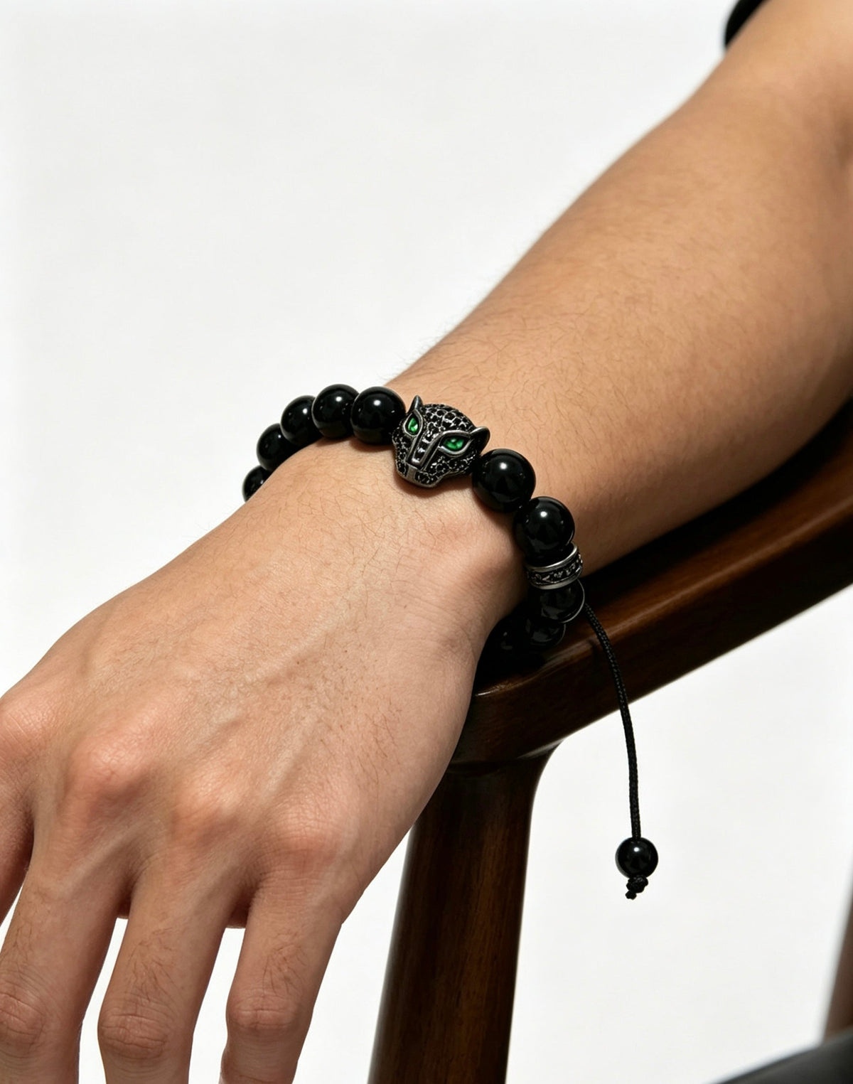 Martin Graham bracelet in polished metal-tone – close-up detail