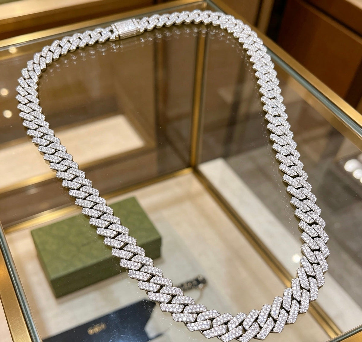 Martin Graham pendant necklace in polished metal-tone – front product view