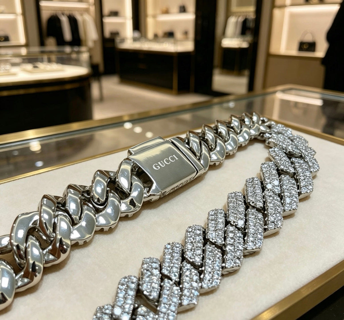 Martin Graham pendant necklace in polished metal-tone – front product view