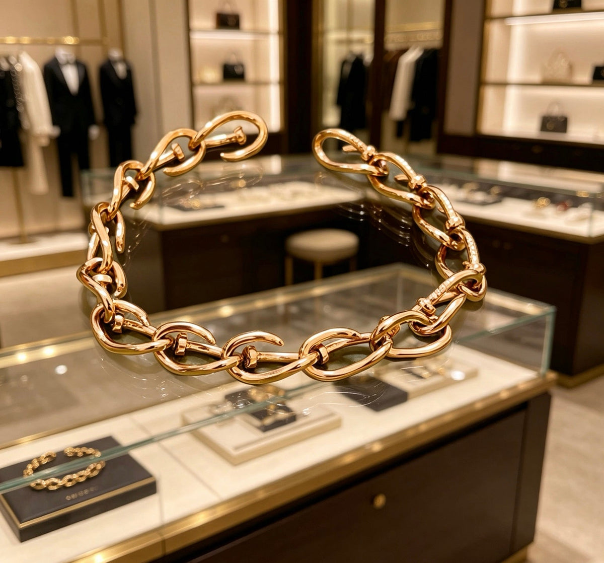 Martin Graham bracelet in polished metal-tone – detail view