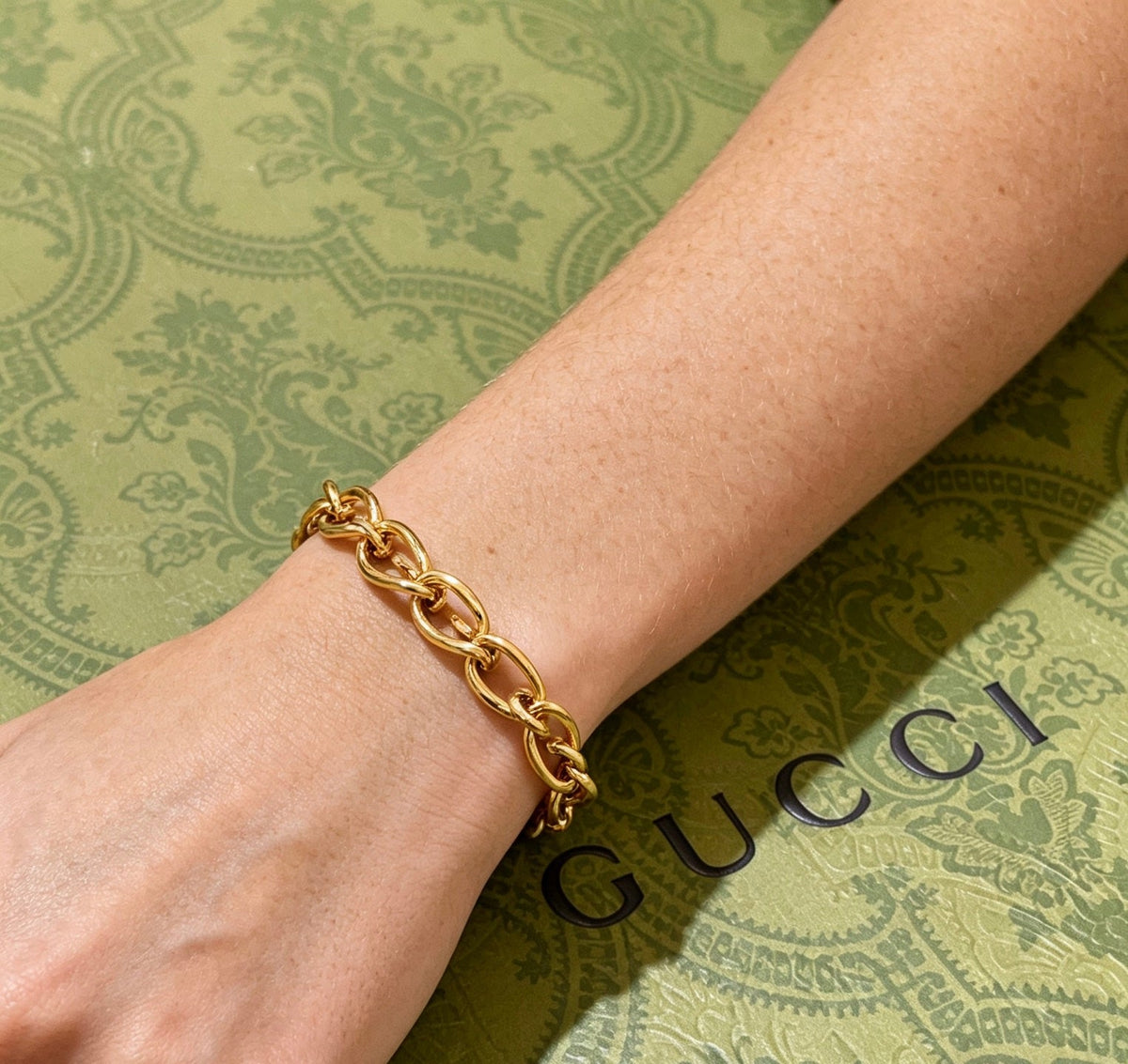 Martin Graham bracelet in polished metal-tone – front product view