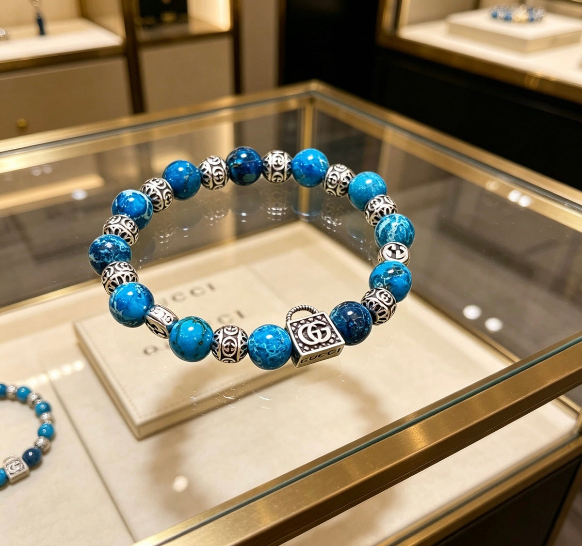 Martin Graham bracelet in polished metal-tone – close-up detail