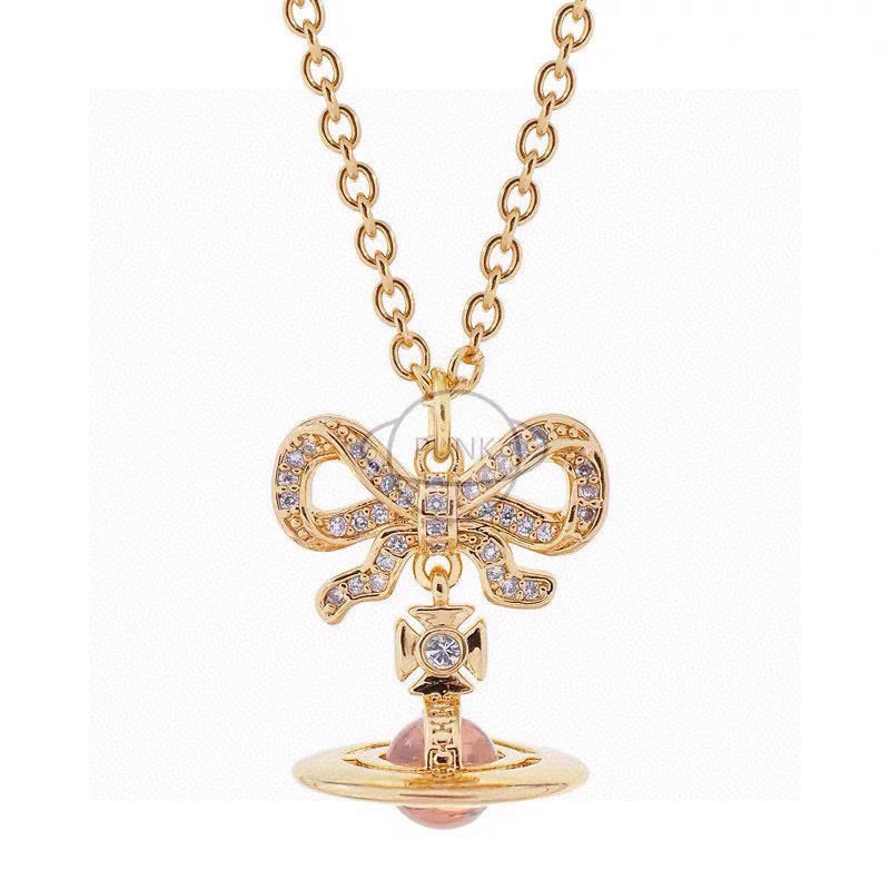 Martin Graham pendant necklace in polished metal-tone – front product view
