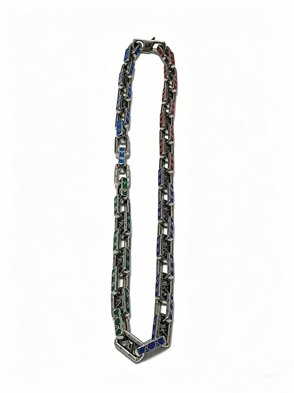 Martin Graham pendant necklace in polished metal-tone – detail view