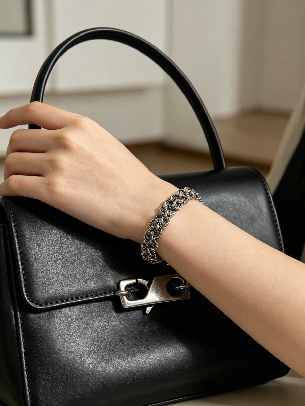 Martin Graham bracelet in polished metal-tone – main product view