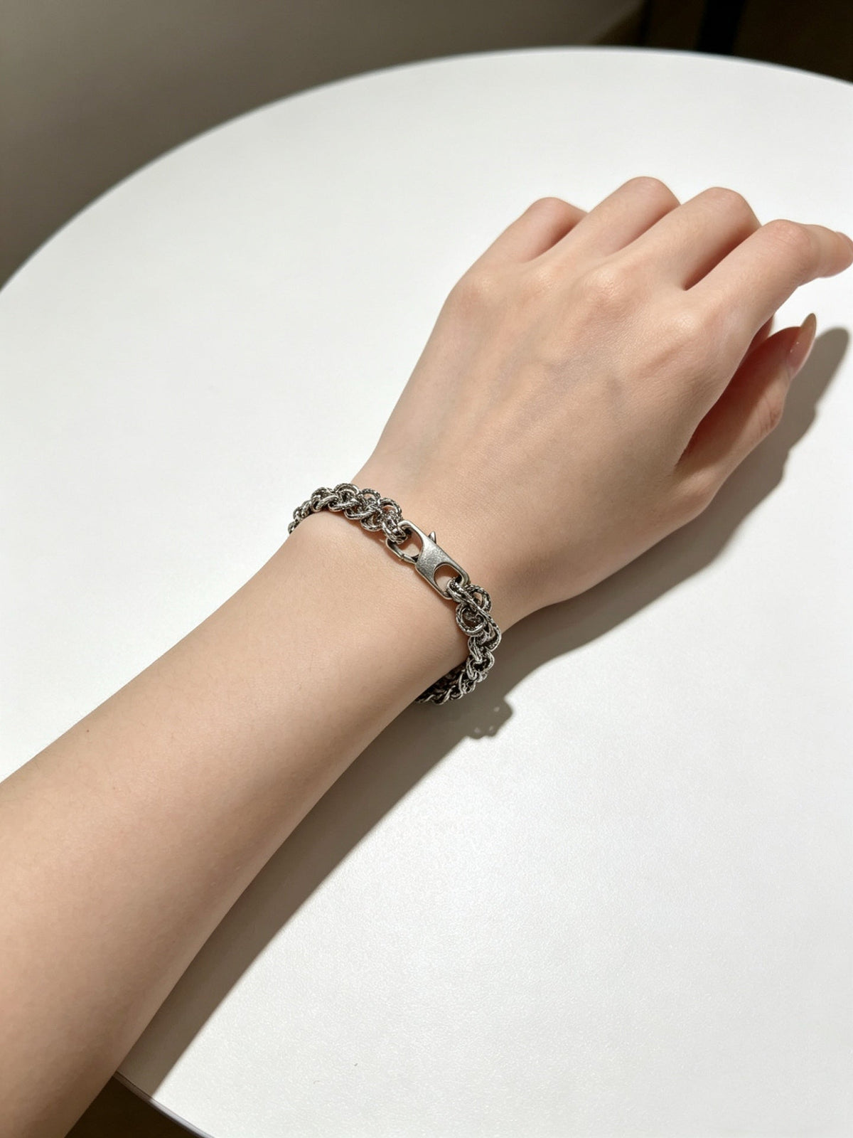Martin Graham bracelet in polished metal-tone – close-up detail