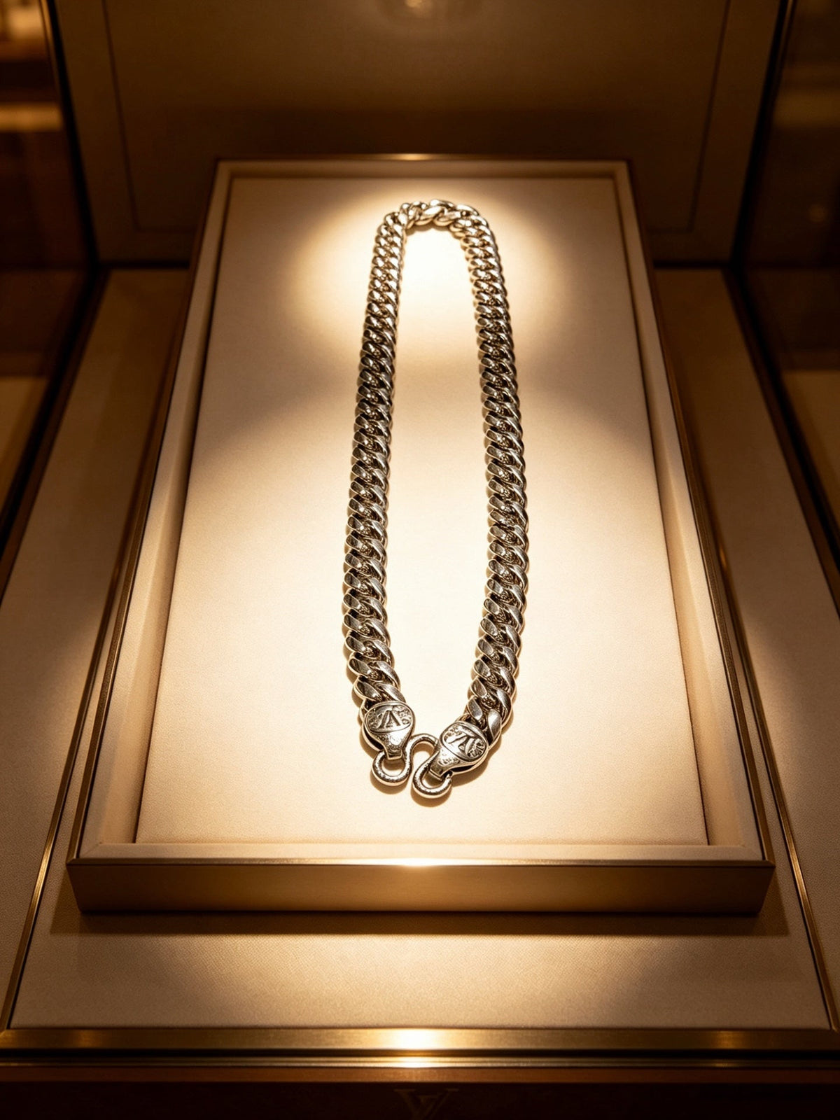 Martin Graham pendant necklace in polished metal-tone – main product view