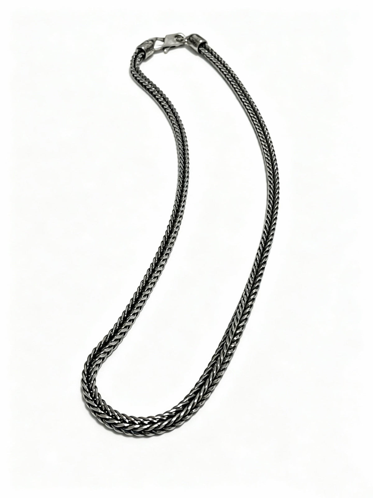 Martin Graham pendant necklace in polished metal-tone – front product view