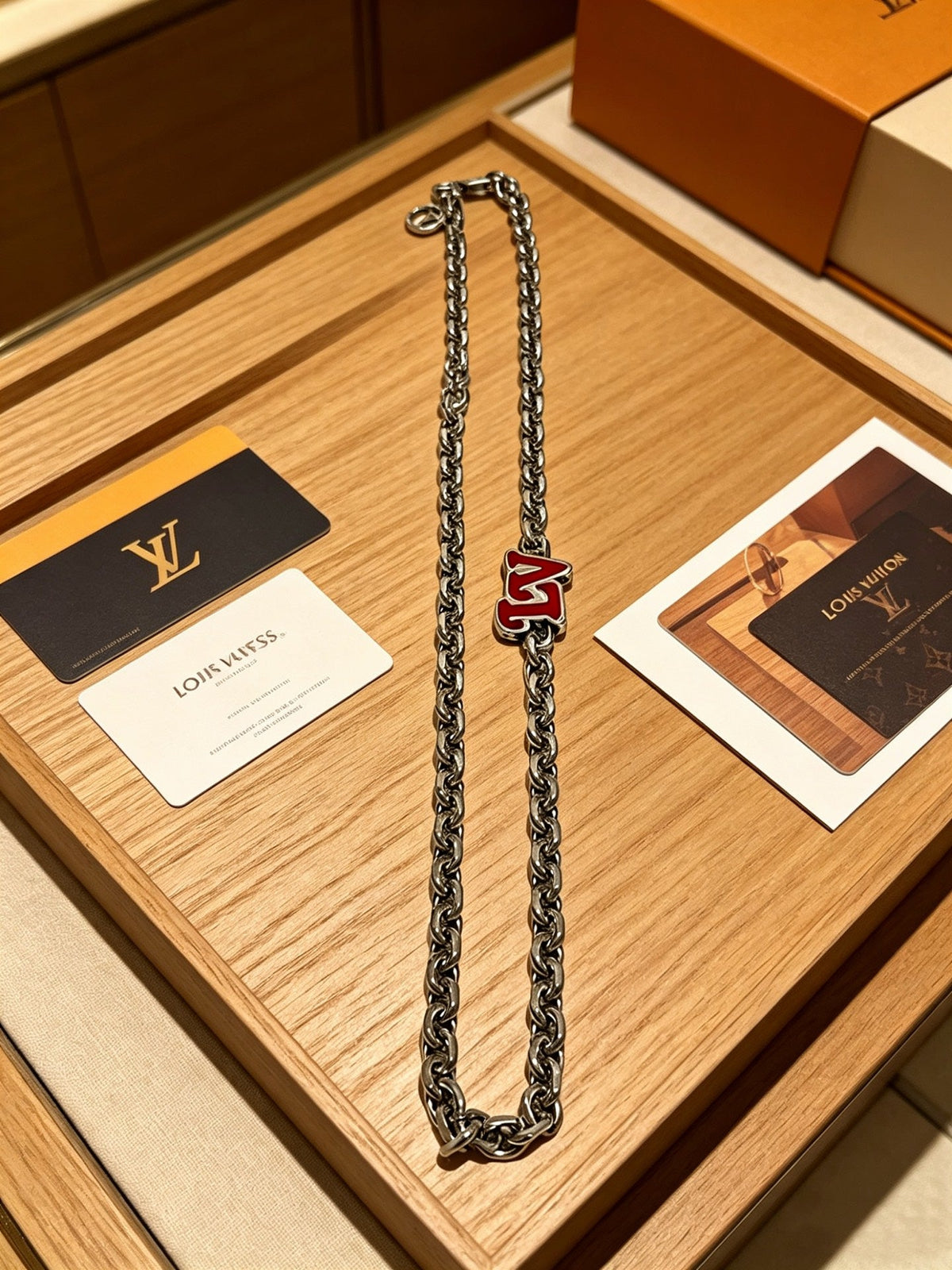 Martin Graham pendant necklace in polished metal-tone – main product view