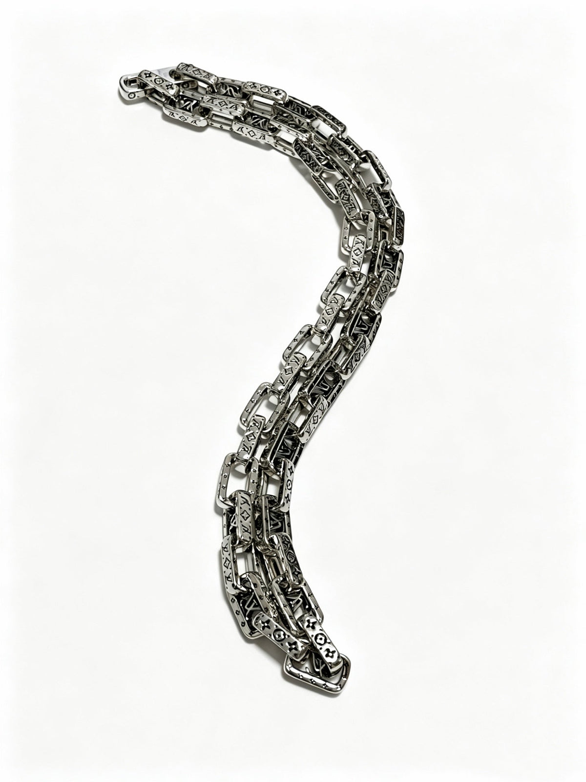 Martin Graham pendant necklace in polished metal-tone – front product view