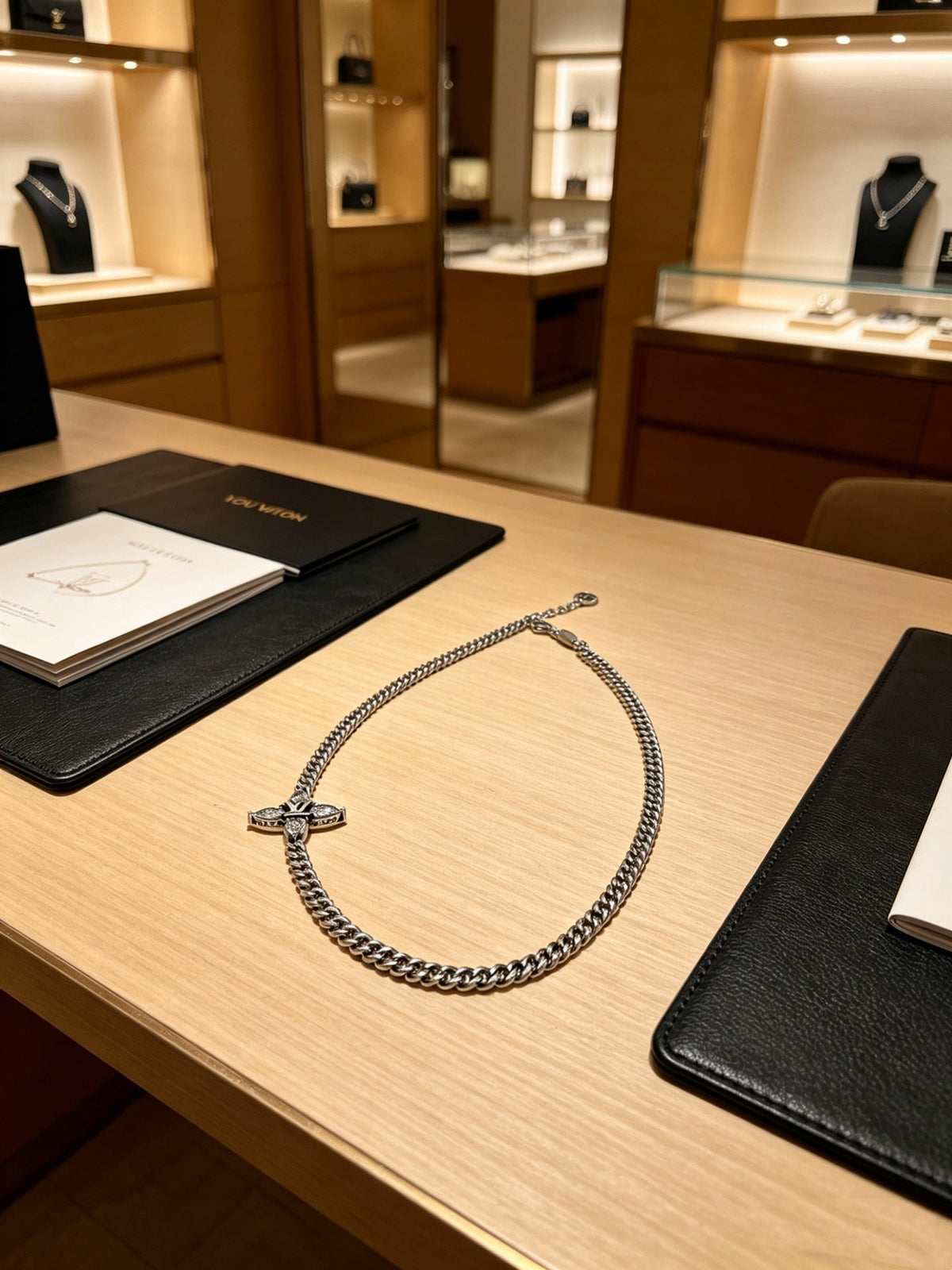 Martin Graham pendant necklace in polished metal-tone – main product view