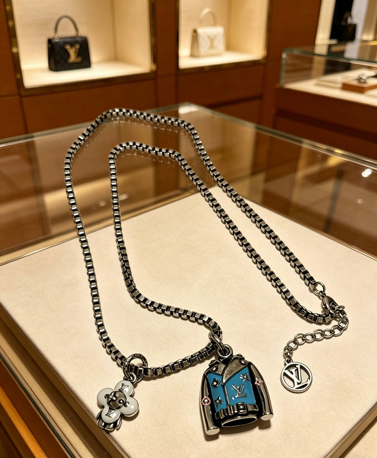 Martin Graham pendant necklace in polished metal-tone – main product view