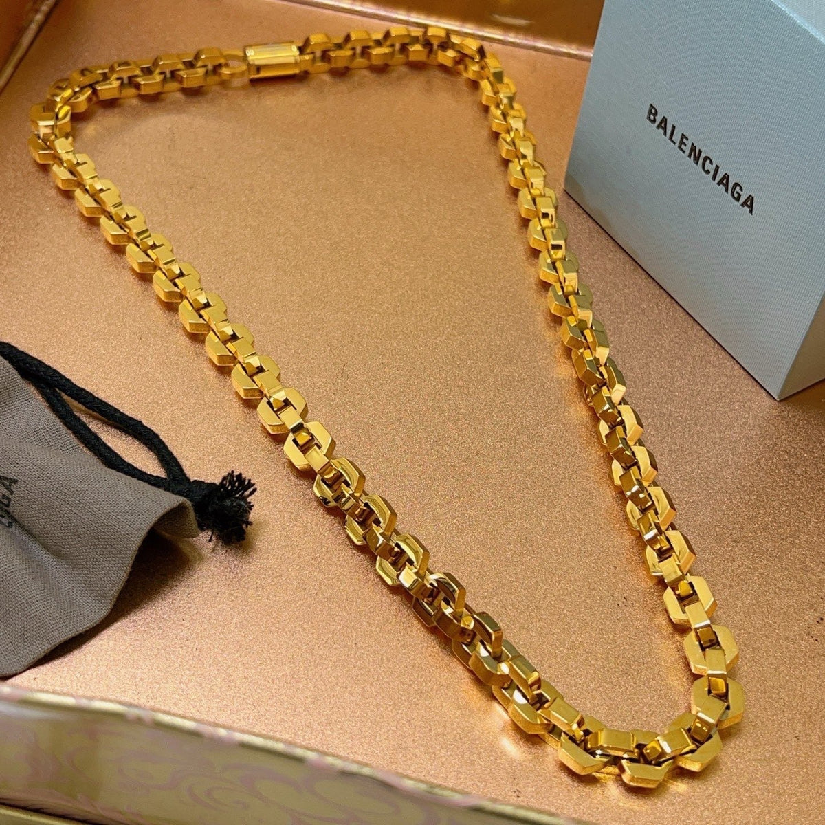 Martin Graham pendant necklace in polished metal-tone – main product view