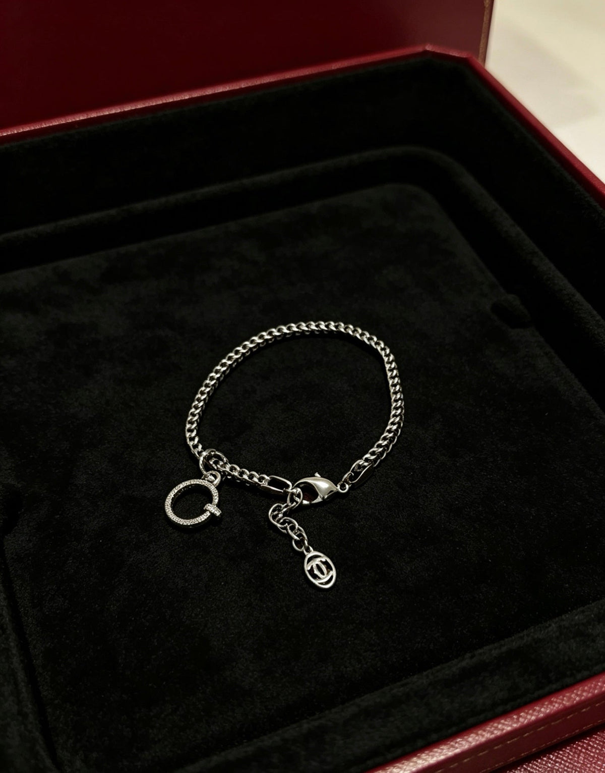 Martin Graham bracelet in polished metal-tone – front view