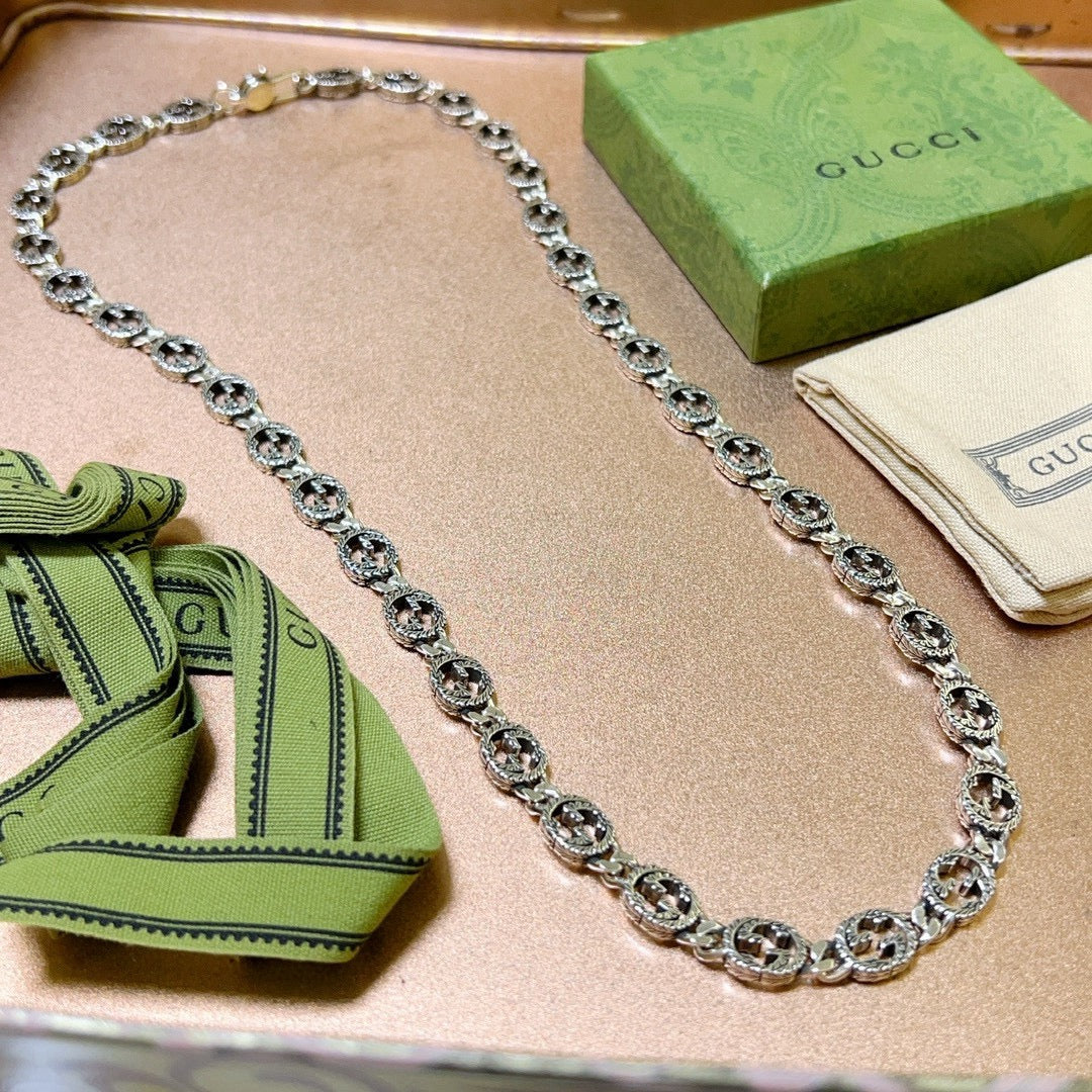 Martin Graham pendant necklace in polished metal-tone – main product view