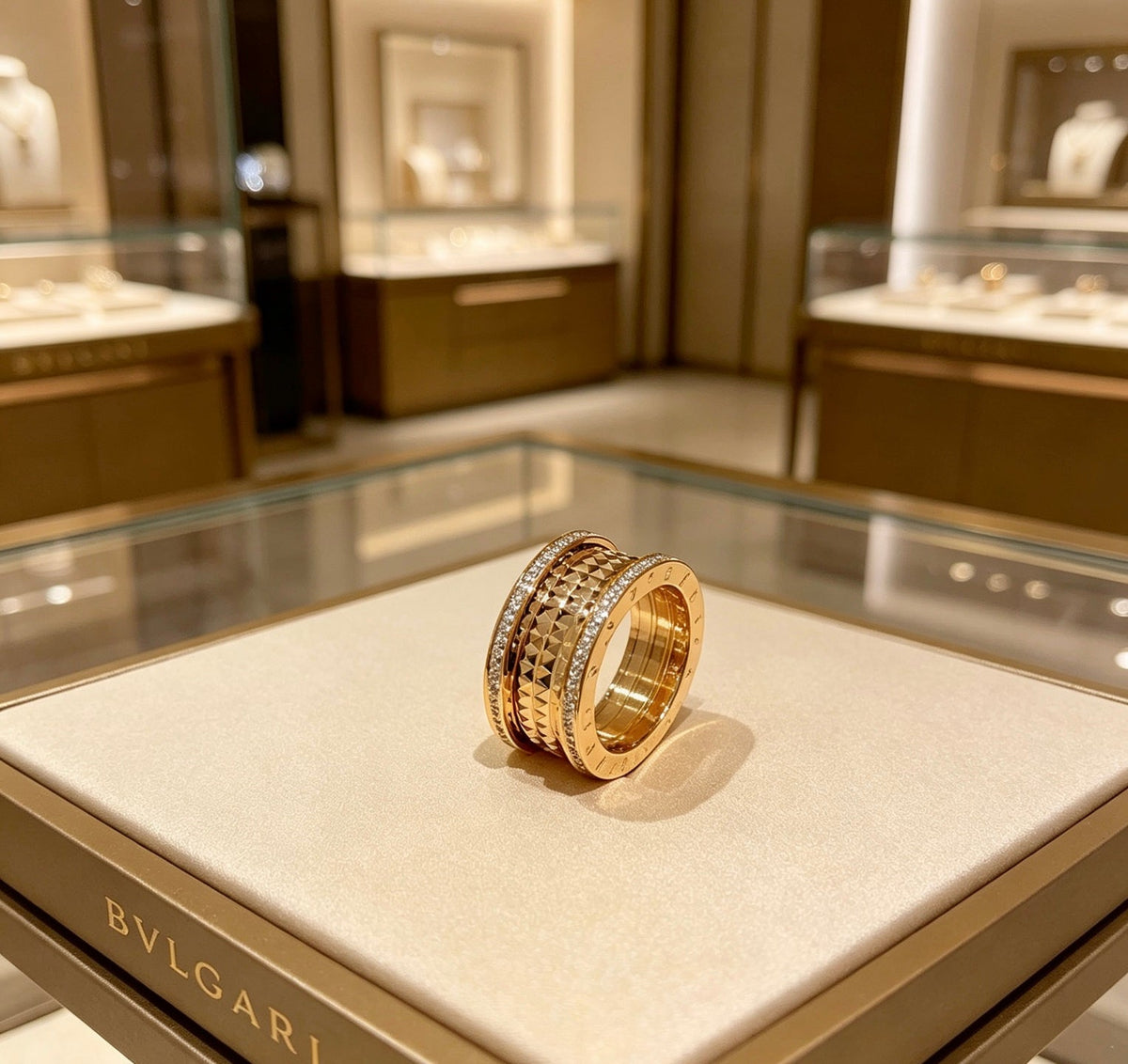 Martin Graham ring in polished metal-tone – front product view
