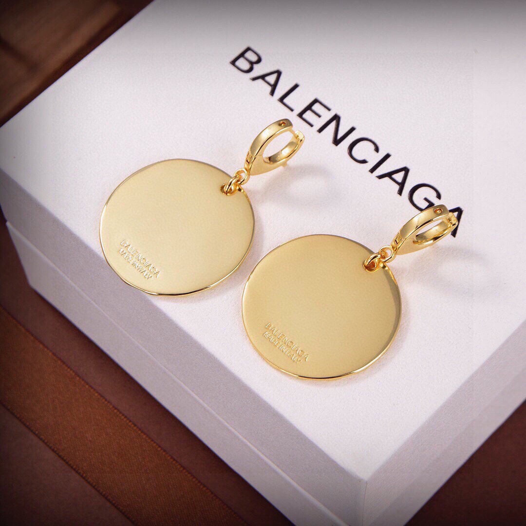 Martin Graham earrings in polished metal-tone – detail view