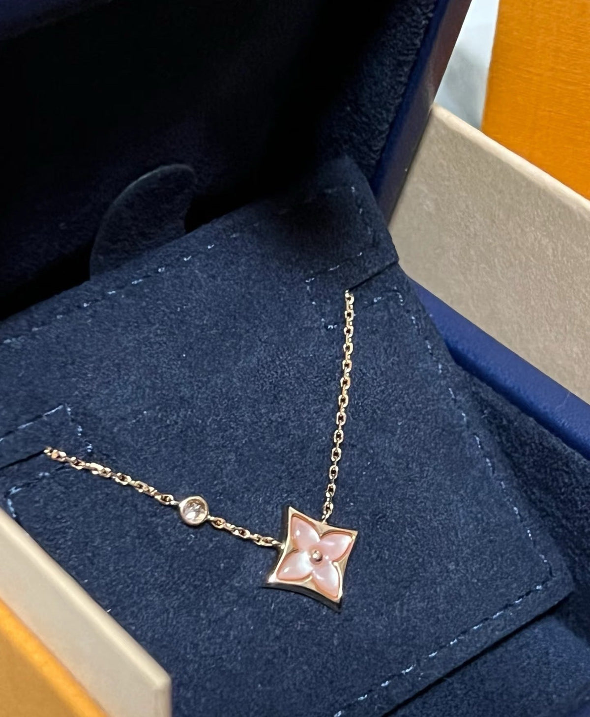 Martin Graham pendant necklace in polished metal-tone – styled product view
