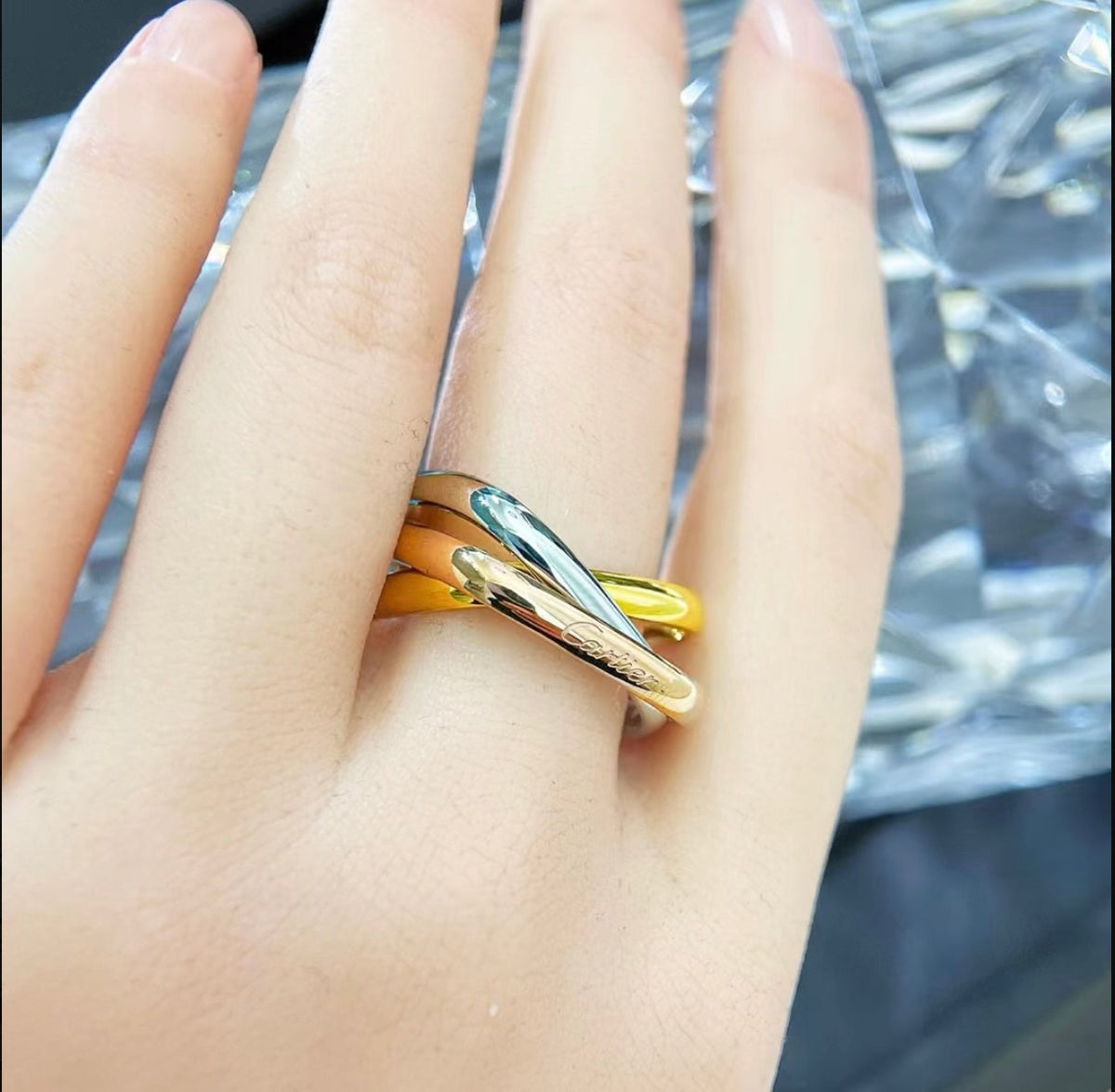 Martin Graham ring in polished metal-tone – front view